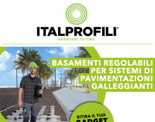 Basamenti regolabili per pavimentazioni galleggianti Italprofili