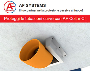 AF Collar C – Il collare antifuoco in acciaio inox per tubazioni curve