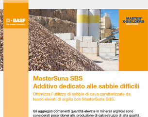 MasterSuna SBS di BASF: l’additivo per le sabbie argillose