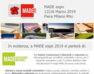 MADE expo 2019, dal 13 al 16 marzo a Milano: l’appuntamento per i professionisti della progettazione