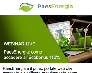Webinar: Entra in PaesEnergia e scopri come accedere all’Ecobonus 110%