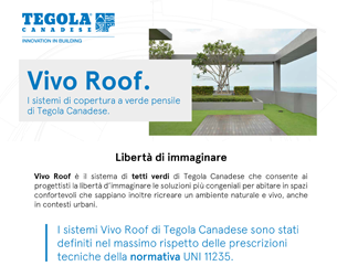 Diamo vita al tetto con VIVO ROOF, il sistema tetto verde di Tegola Canadese