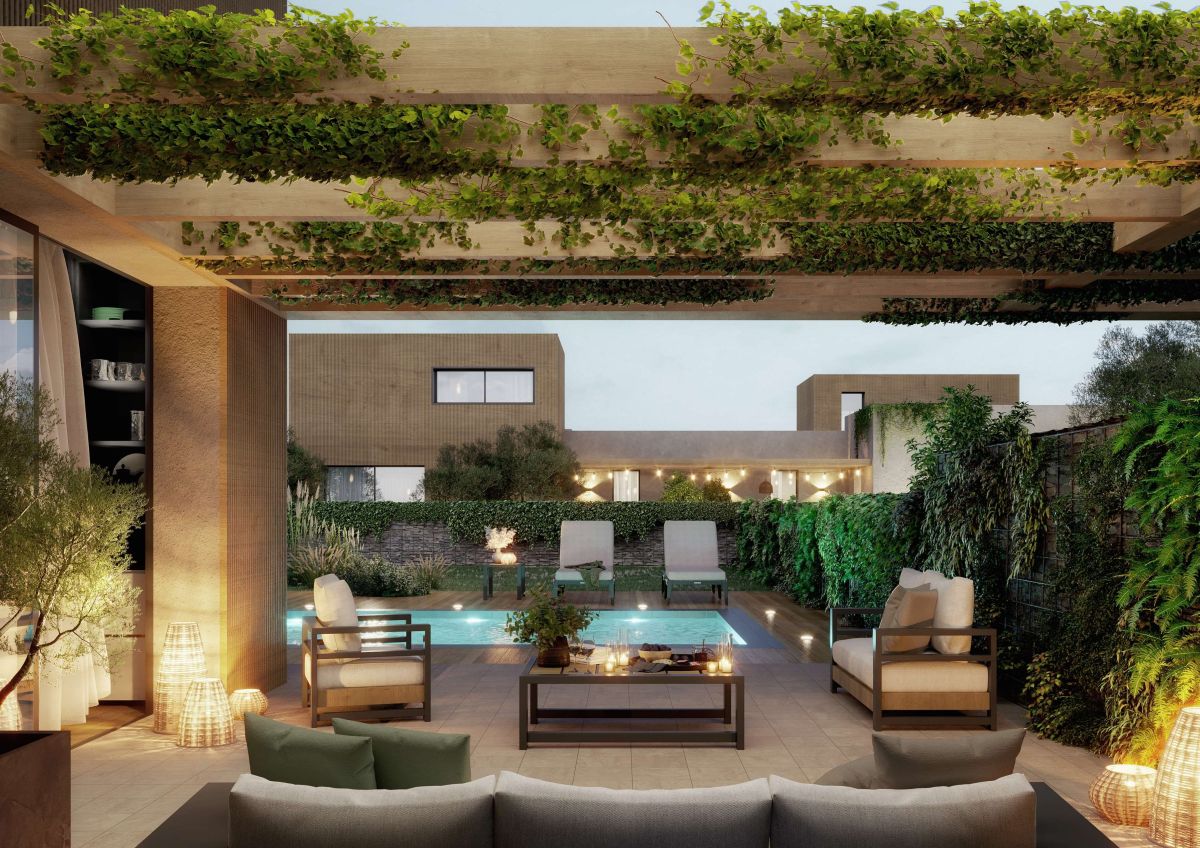 Tutte le abitazioni di Habitat 36 dotate di patio privato Tutte le abitazioni di Habitat 36 dotate di patio privato