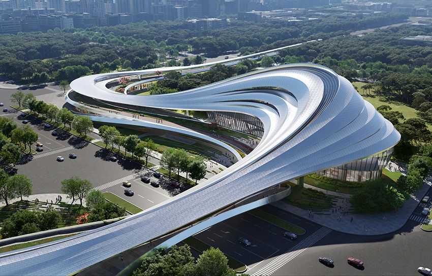 Il centro culturale Jinghe New City Culture & Art Centre – Zaha Hadid Architects