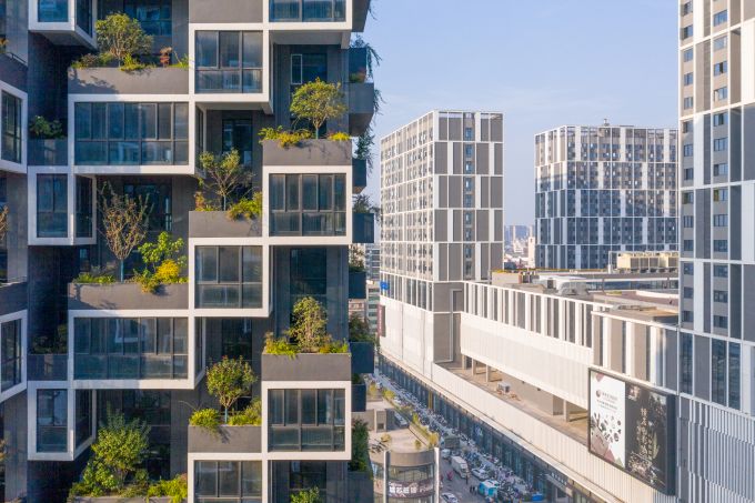 Il Bosco verticale Easyhome Huanggang Vertical Forest City Complex di Huanggang 