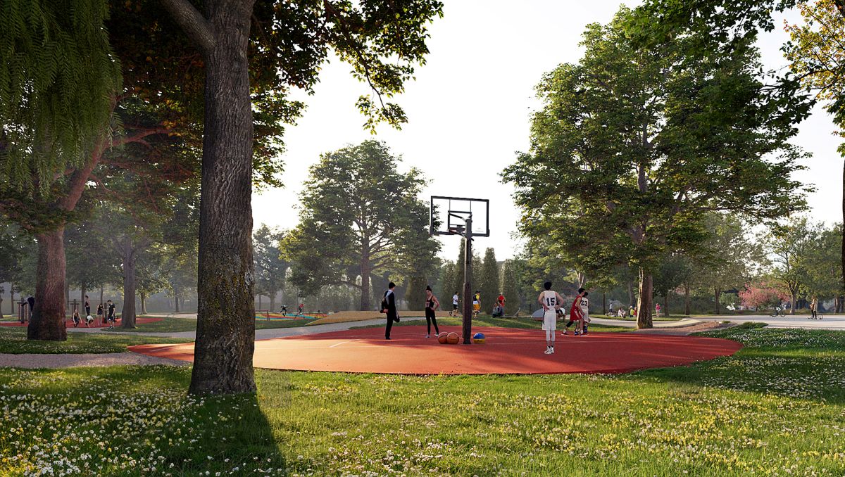 Il progetto della piazza-parco a Maglie ha previsto anche aree dedicate al gioco Il progetto della piazza-parco a Maglie ha previsto anche aree dedicate al gioco