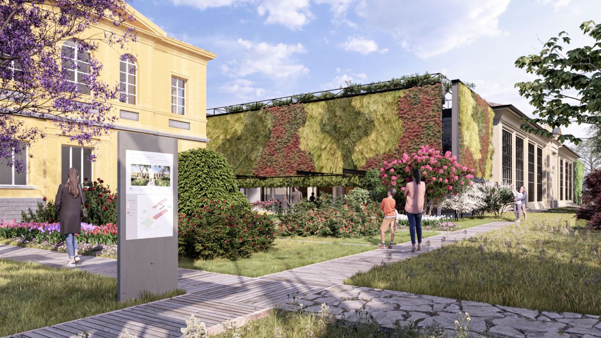 La sistemazione dei giardini e dei vialetti dell'Orto Botanico dell’università di Parma 