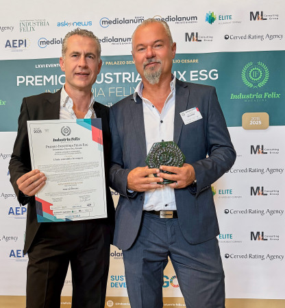 Wolfsystem premiata per la sostenibilità con il riconoscimento Premio Industria Felix ESG