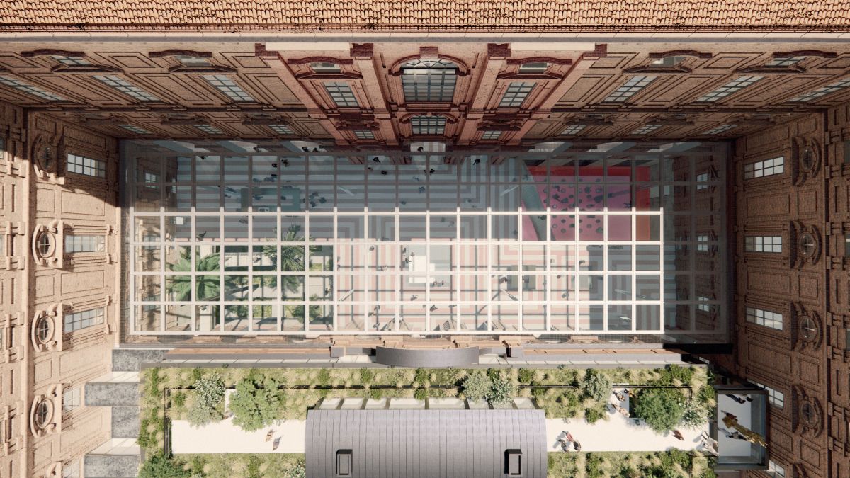 Museo egizio di Torino, Piazza Egizia dall’alto 