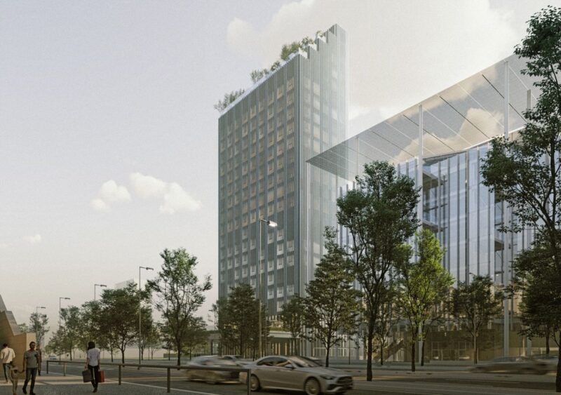 Hotel di viale Scarampo, la torre di AMDL CIRCLE completa la rigenerazione dell’ex Fiera di Milano