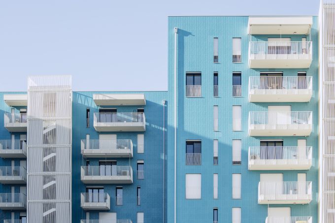 Living in the blue a Milano Lambrate progetto di Alfonso Femia 