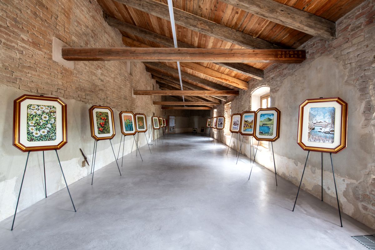 Una delle sale restaurate del Castello di Roddi Una delle sale restaurate del Castello di Roddi