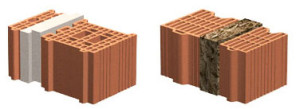 BLOCCHI POROTON CON ISOLANTE INTEGRATO O ACCOPPIATO