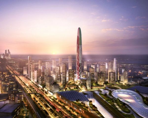 Svelate le prime immagini del Burj Jumeira: 550 metri e display digitali