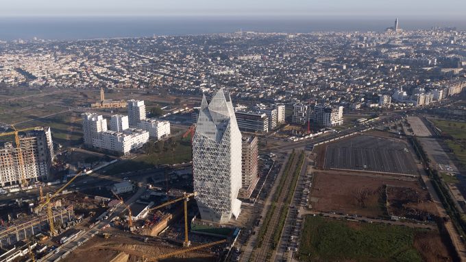 Casablanca Finance Tower, vista dall'alto