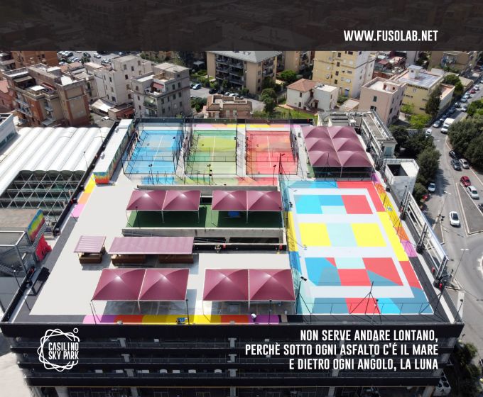 Casilino Sky Park a Roma, il coloratissimo progetto di rigenerazione urbana nella Capitale