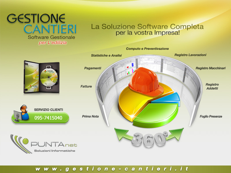 GESTIONE CANTIERI + MODULO ARCHIVIAZIONE OTTICA DEI DOCUMENTI (3 Posti di lavoro)