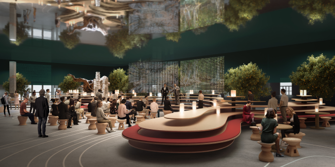 Salone del Mobile, progetto Design with Nature, l'auditorium 