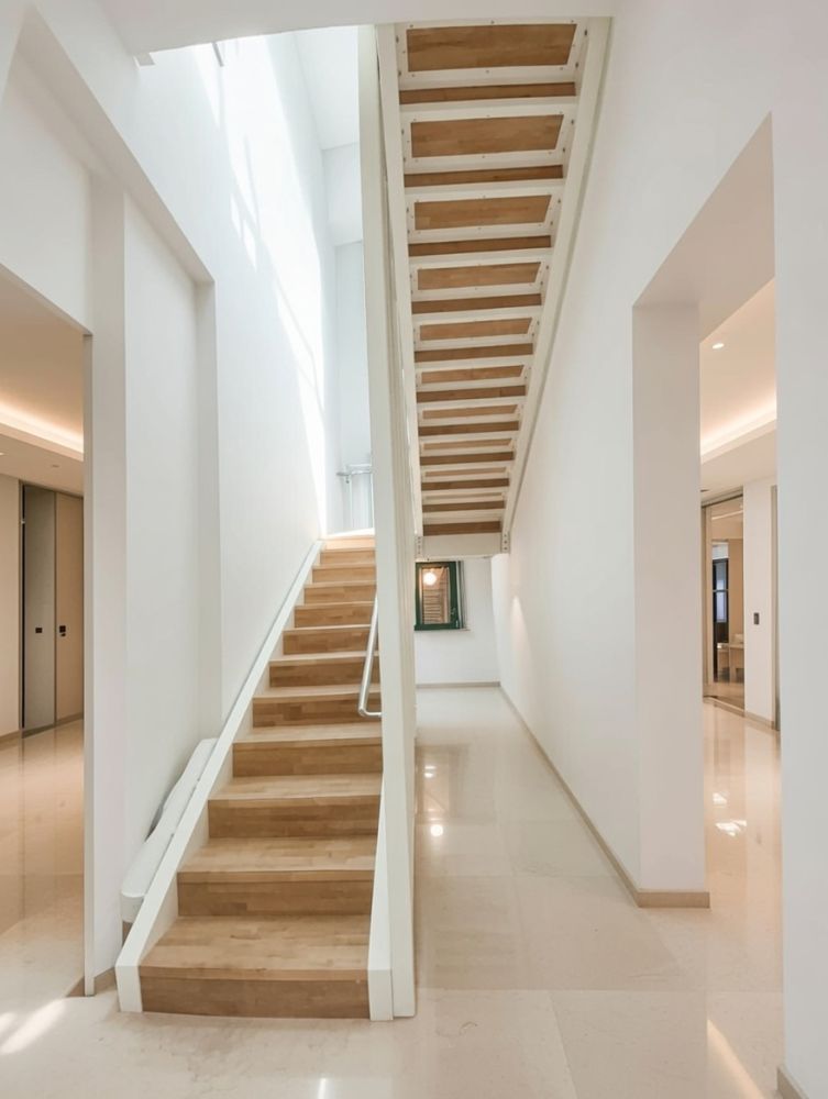 La scala realizzata per un edificio di Falconara Marittima (AN) da Diemme La scala realizzata per un edificio di Falconara Marittima (AN) da Diemme