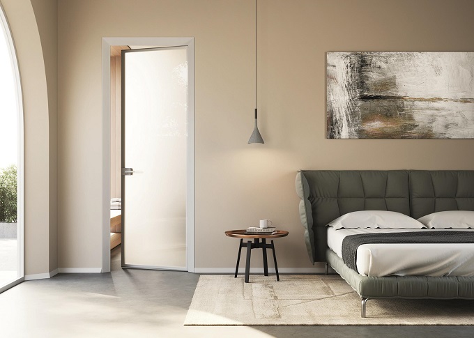 Ancora più eleganza con telaio ECLISSE 40 Collection per porte in vetro