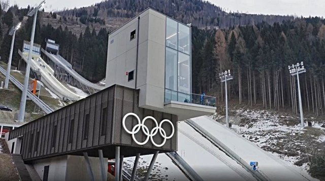 Le torri Staxo 100 di Doka protagoniste nei trampolini olimpici di Predazzo