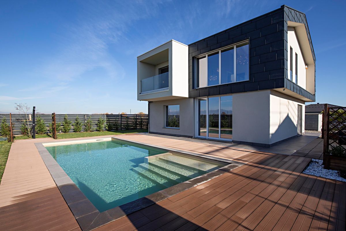 edificio in legno per il residenziale