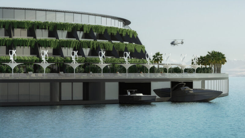 Eco-Floating Hotel, la mini turbina eolica ad asse verticale