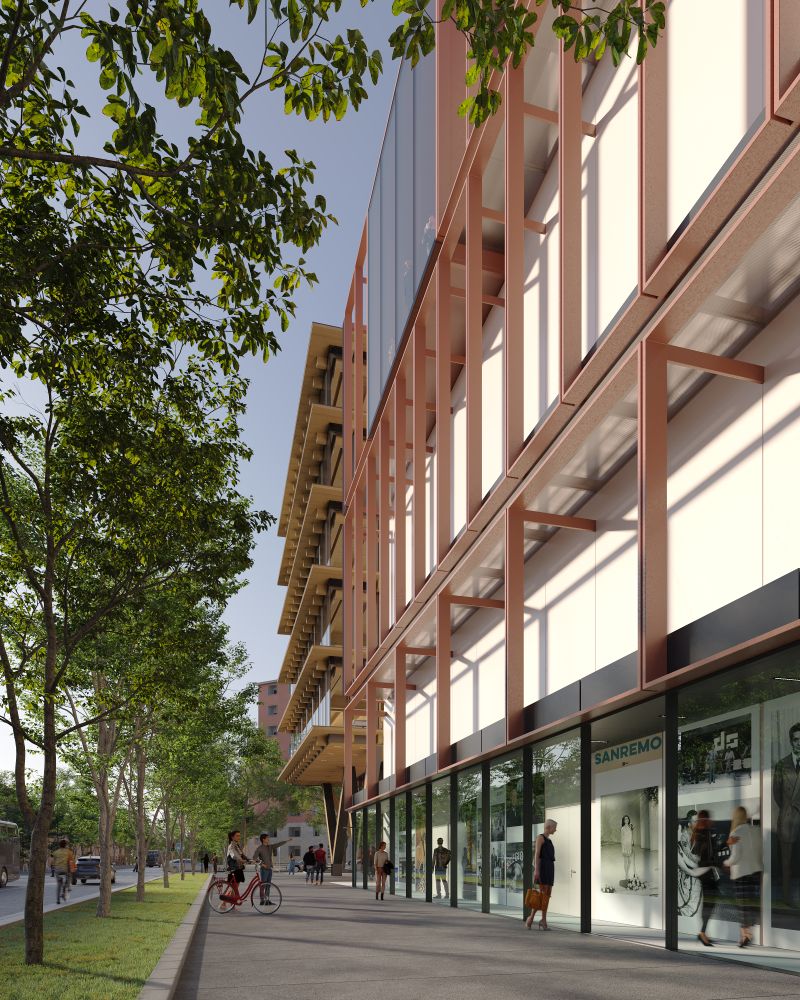 Nuovo Centro di Produzione RAI a Milano: render via Colleoni Nuovo Centro di Produzione RAI a Milano: render via Colleoni