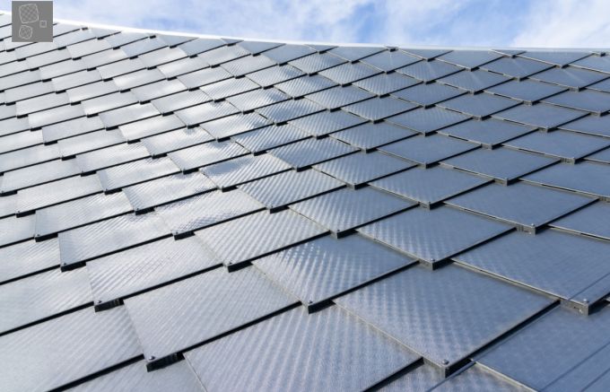 Il tetto del Google Bay View campus è ricoperto di pannelli fotovoltaici Il tetto del Google Bay View campus è ricoperto di pannelli fotovoltaici
