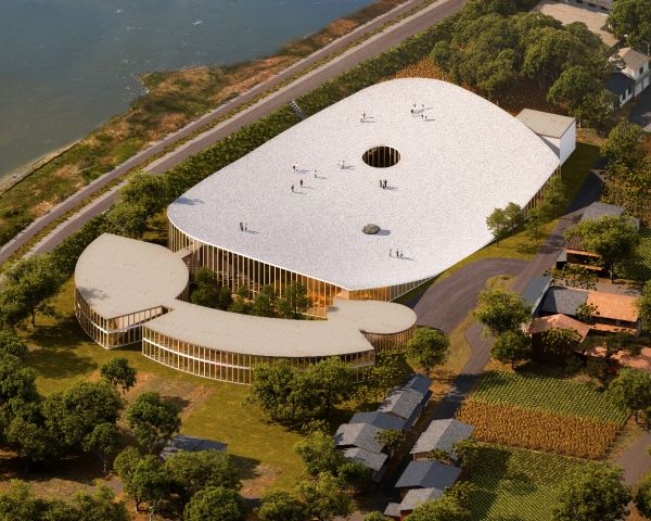 L’Università Hida Takayama avrà un tetto calpestabile a forma di collina