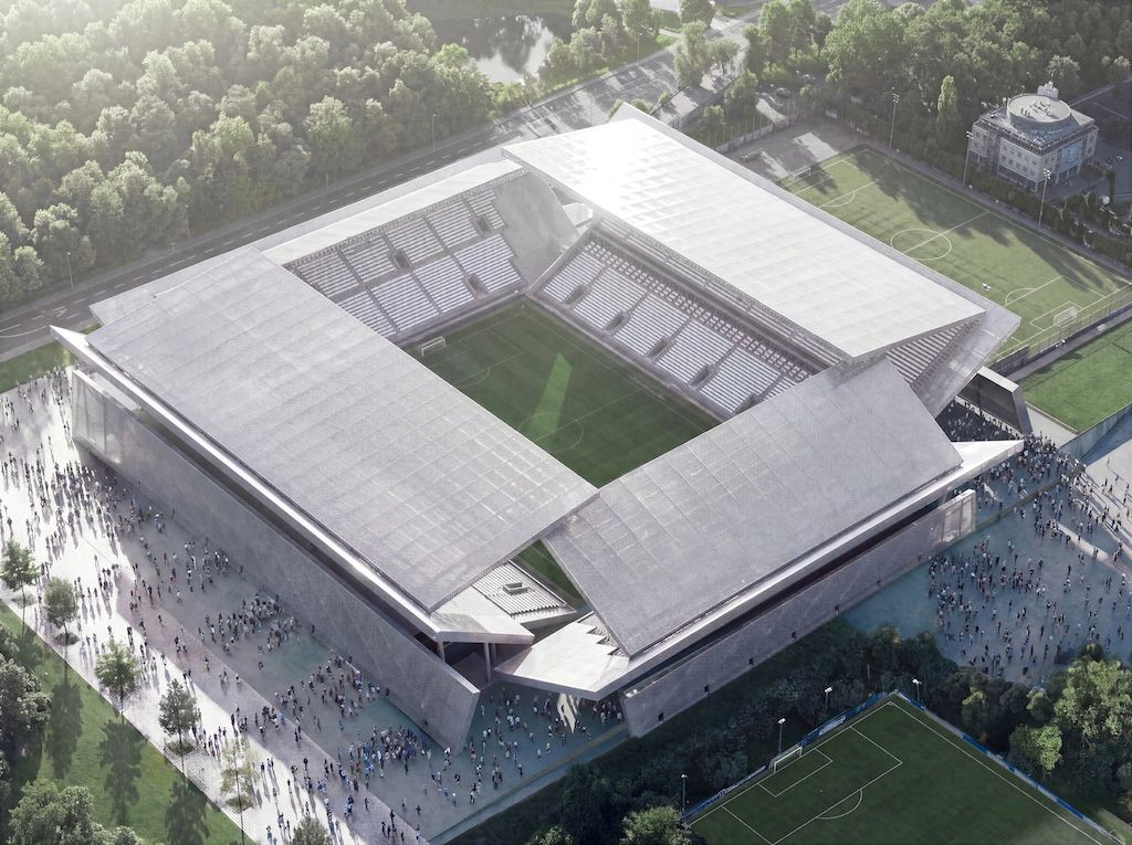 Maksimir Stadium, Zagreb – aerial view of the stadium. Maksimir Stadium, Zagreb – aerial view of the stadium.