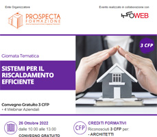 Convegno 3 CFP | Sistemi per il riscaldamento efficiente