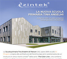 Zintek – La scuola del futuro si veste di zintek®