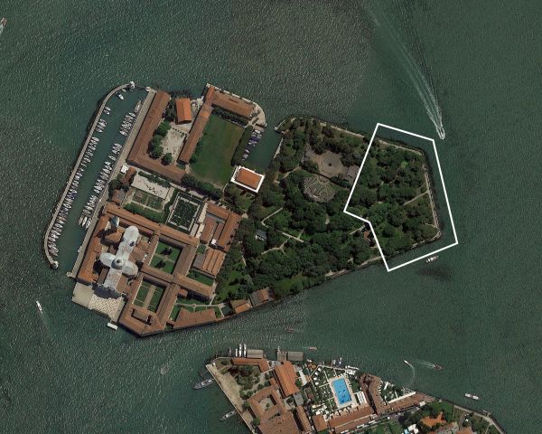 Isola di San Giorgio a Venezia, in cui verranno allestite le 11 cappelle del Vaticam Chapels