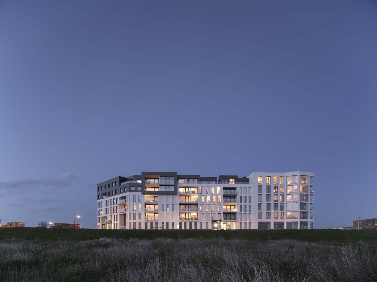 Uno degli edifici di Kade Noord a Zutphen, nei Paesi Bassi Uno degli edifici di Kade Noord a Zutphen, nei Paesi Bassi