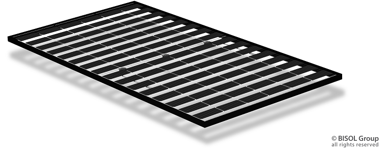 Moduli fotovoltaici con backsheet trasparente BISOL Lumina