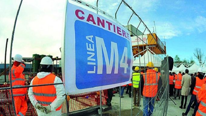 Metro in espansione a Milano: M4 in corso d'opera, ok al progetto della M1