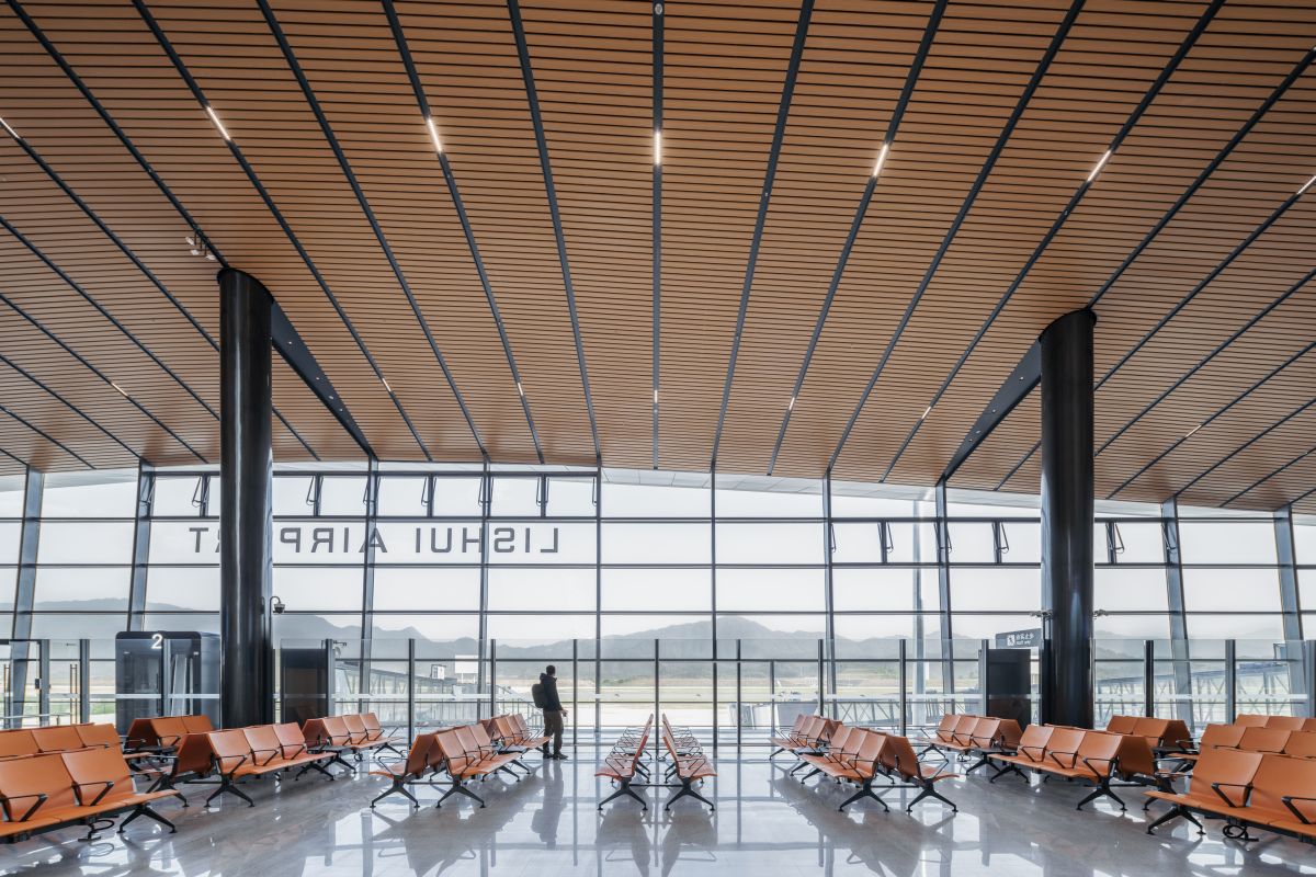 Le facciate vetrate del Lishui Airport by MAD Le facciate vetrate del Lishui Airport by MAD