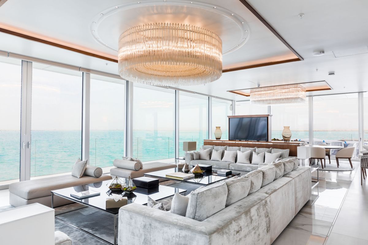 L'interno extra lusso della Abu Dhabi Floating Villa