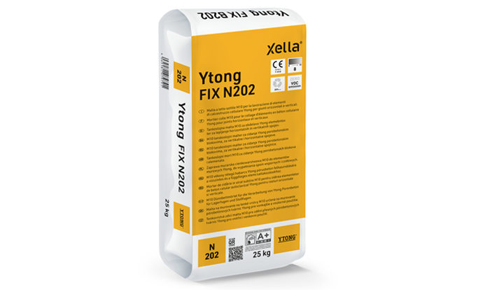 Ytong FIX N202: malta collante per la posa di blocchi Ytong