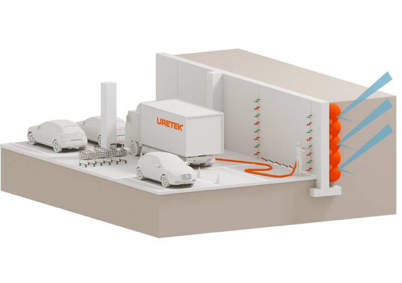 Arresto infiltrazioni d’acqua da strutture controterra