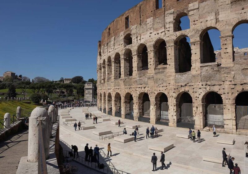 Il restauro degli ambulacri meridionali del Colosseo con la sponsorizzazione tecnica di Mapei