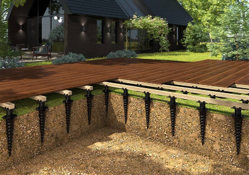 DeckoLight di Impertek, il supporto per pavimentazioni sopraelevate su terreno naturale