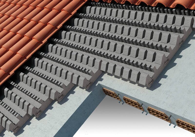 Isolamento per copertura a falda con tetto ventilato in laterocemento