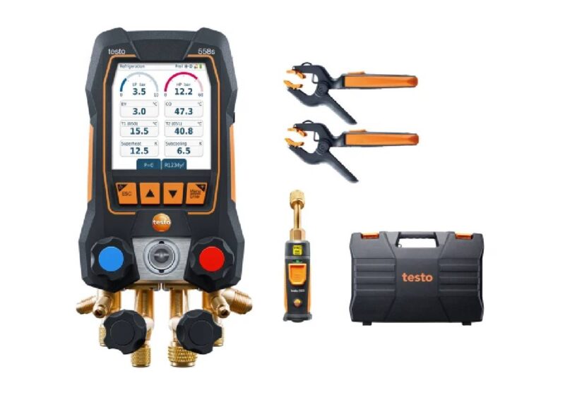 Kit Smart Vuoto testo 558s: manifold digitale con sonde wireless