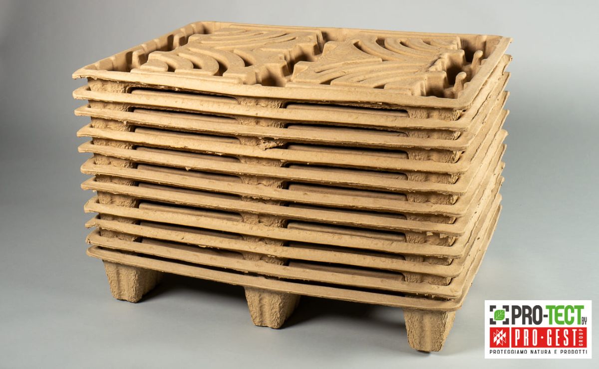 PRO-TECT, imballaggi in polpa di cellulosa 100% riciclabile e biodegradabile