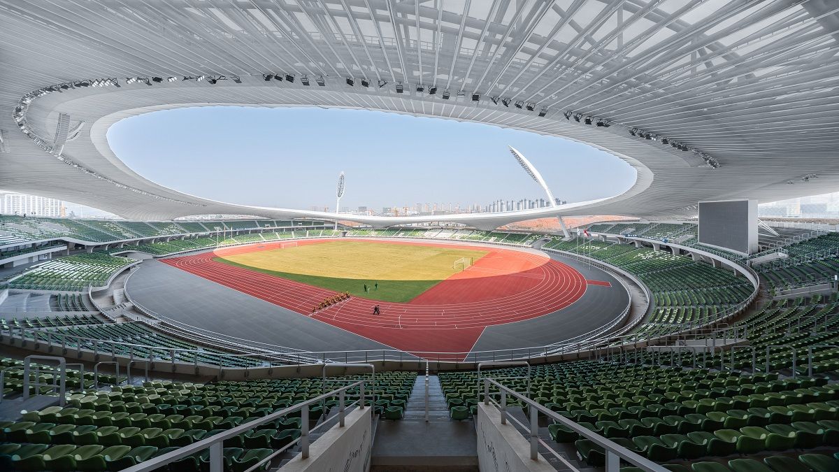 L'interno del Quzhou Stadium