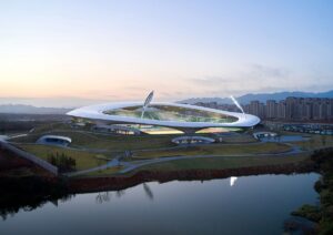 Quzhou Stadium: lo stadio integrato nel paesaggio