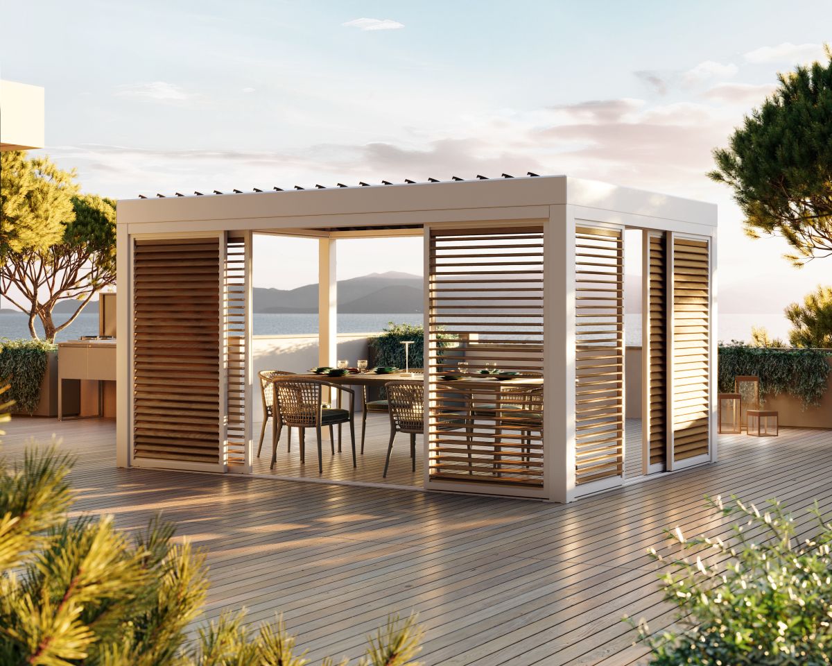 R625 Pergoklima, pergola bioclimatica in alluminio di BT R625 Pergoklima, pergola bioclimatica in alluminio di BT
