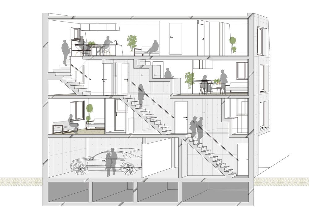 Cuadro Nakano North, progettato da Ryuichi Sasaki Architecture a Tokyo Cuadro Nakano North, progettato da Ryuichi Sasaki Architecture a Tokyo